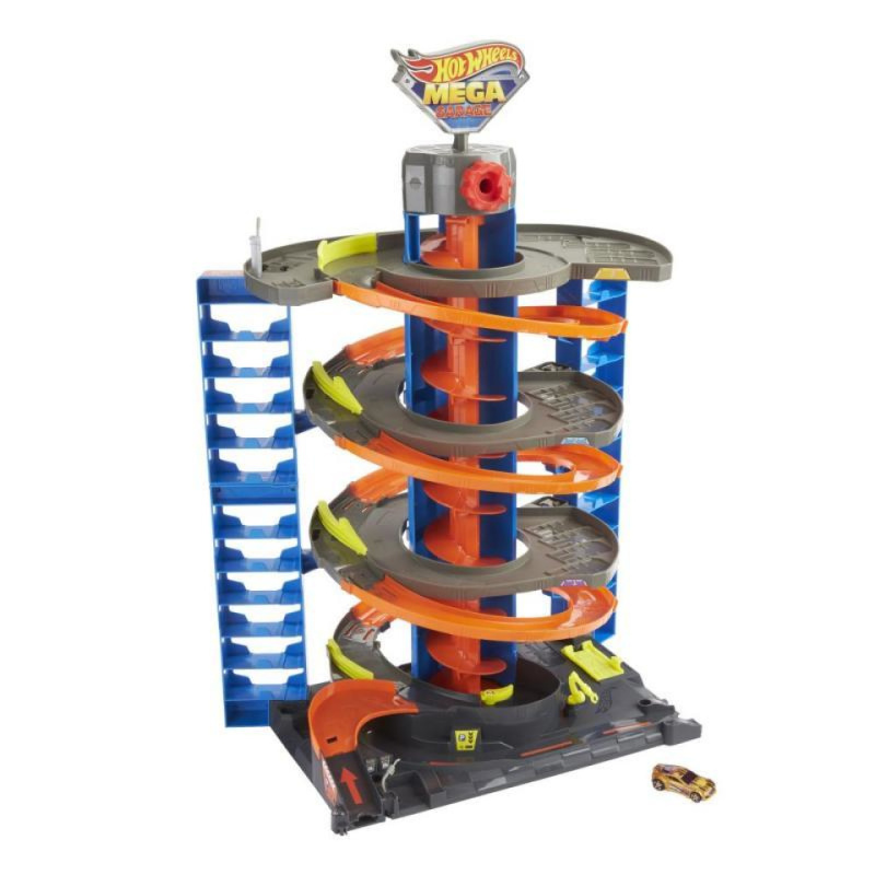 Mattel Hot Wheels City Vylepšená Mega garáž