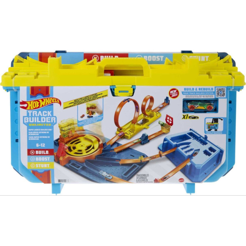 Hot wheels track builder box super rychlý start, mattel gvg11