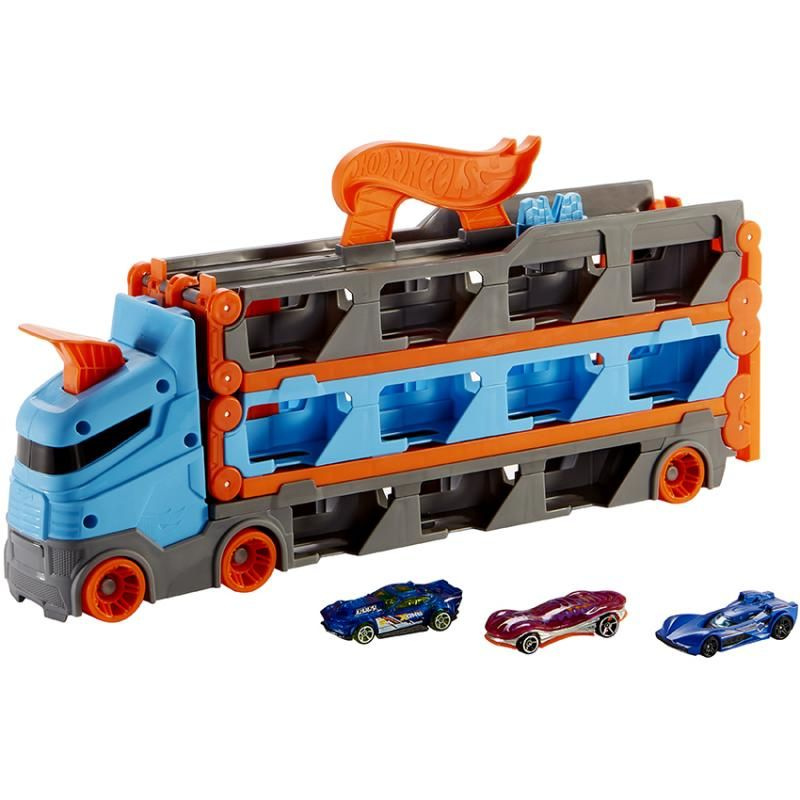 Hot wheels nadupaný tahač, mattel gvg37