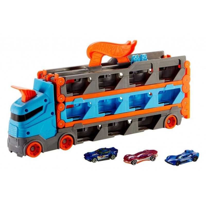 Hot wheels nadupaný tahač, mattel gvg37