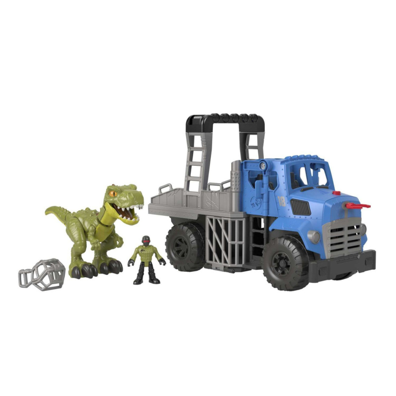 Fisher price imaginext t-rex únik z náklaďáku, mattel gvv50