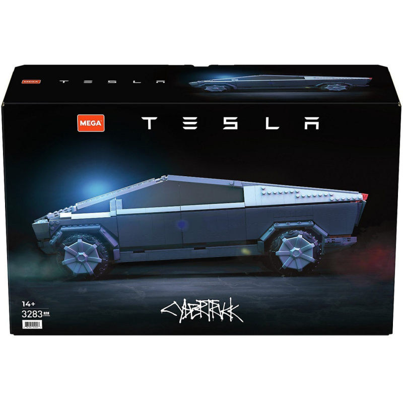 Mattel mega construx tesla cybertruck
