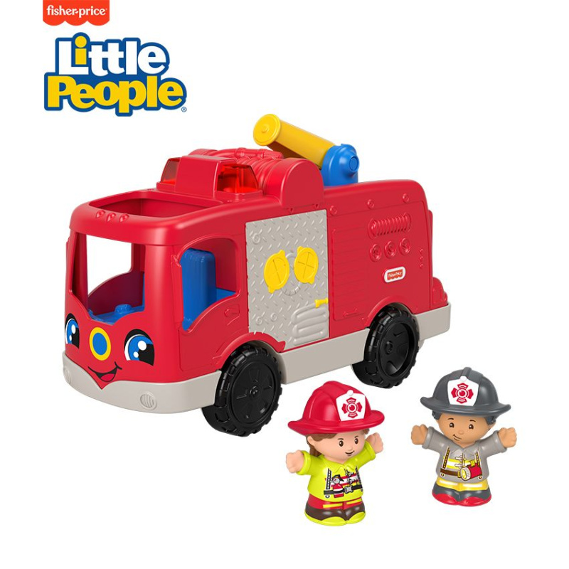 Fisher price little people hasičský vůz cz/sk, mattel gxr77