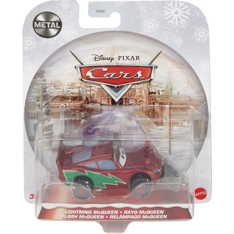 Mattel GYD57 Cars auta zimní kolekce Lightning McQueen