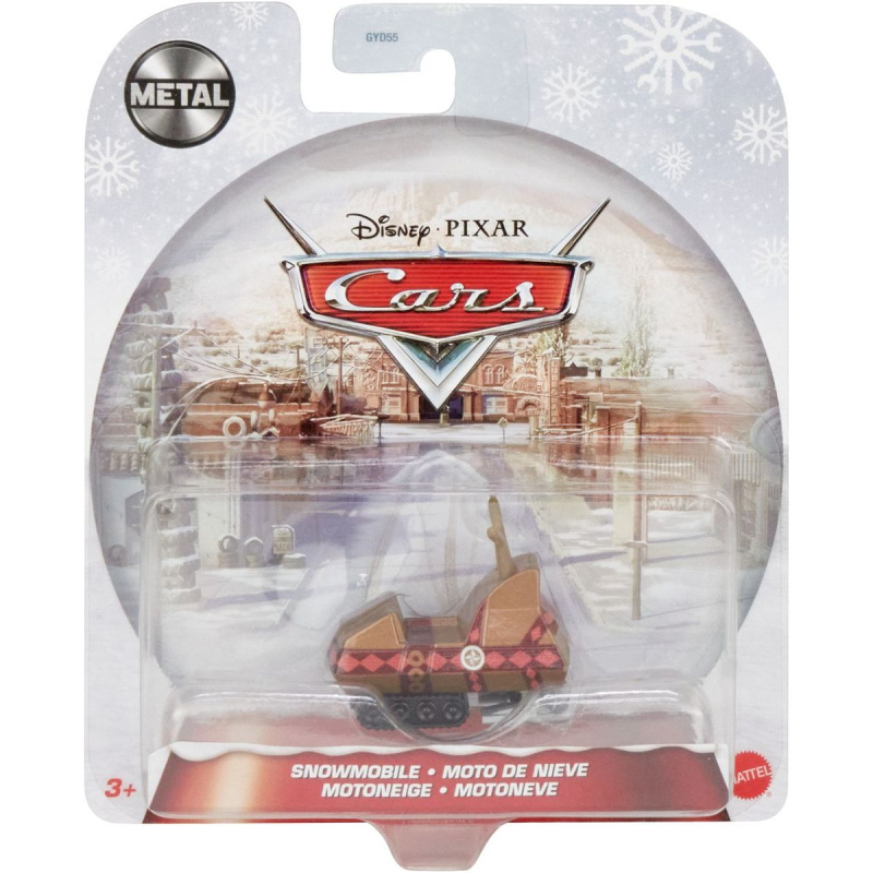 Mattel GYD63 Cars auta zimní kolekce Snowmobile