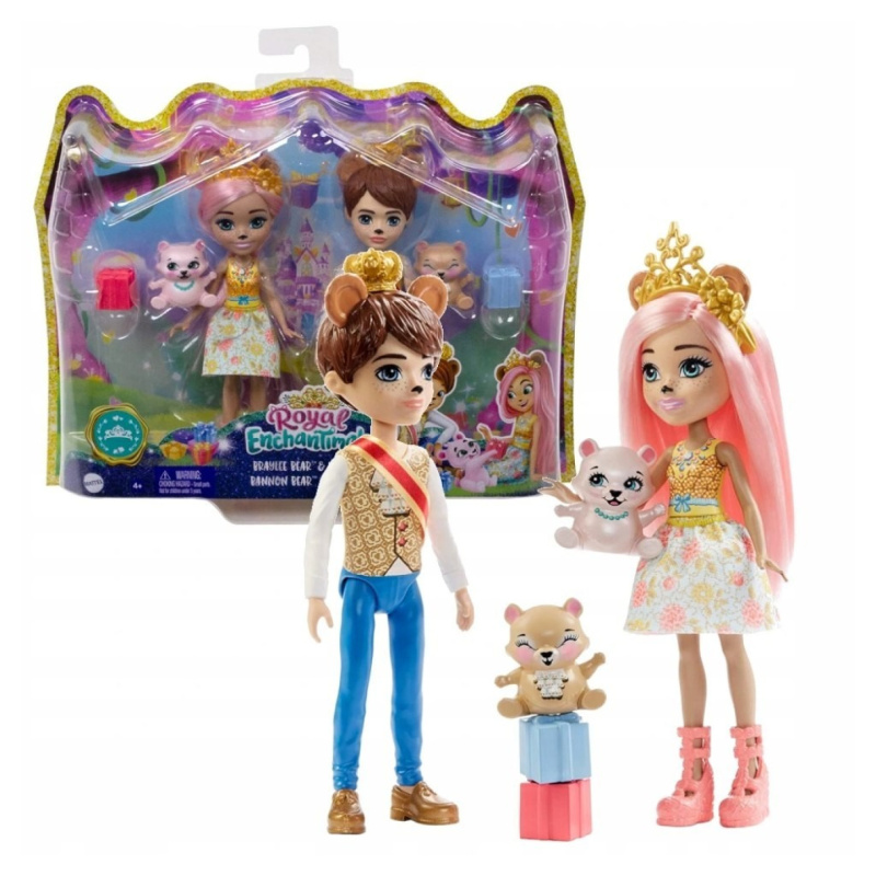 Enchantimals royal braylee a brannon medvědovi, mattel gyj07