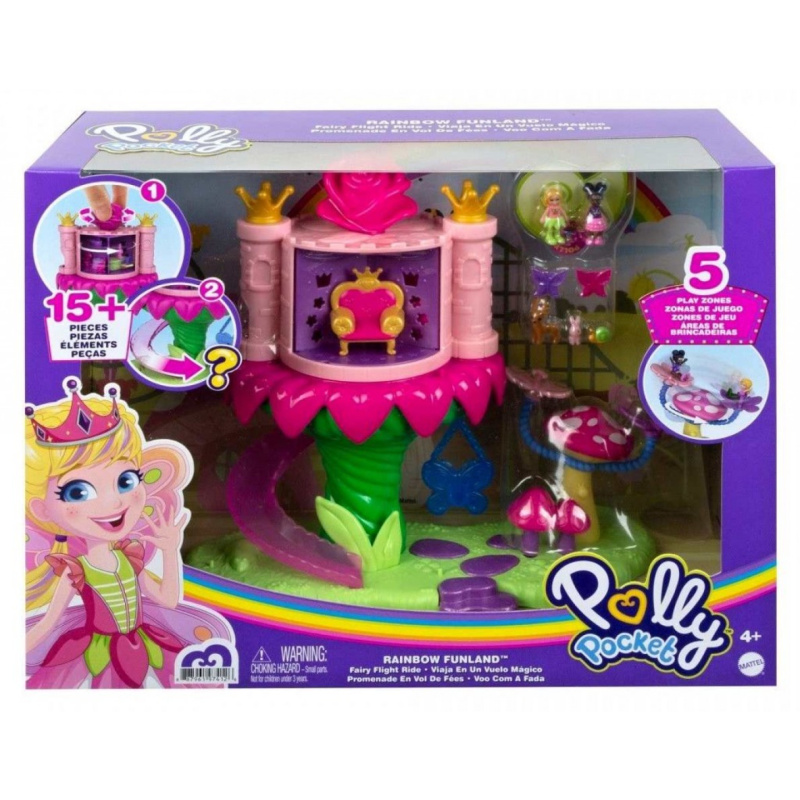 Polly pocket zábavní park fairy lady, mattel gyk43