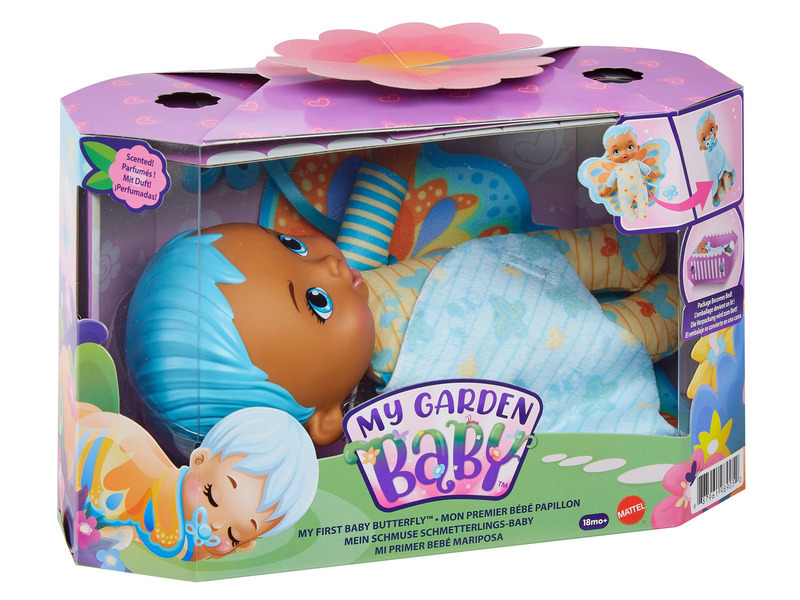 Mattel My Garden Baby™ moje první miminko modrý motýlek