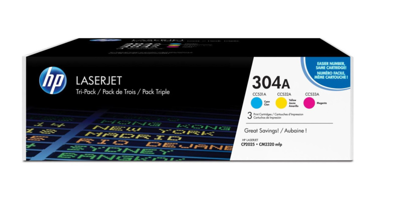 Sada tonerů HP CF372AM - barevná sada C, M, Y