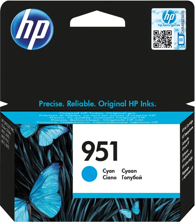 Cartridge HP CN050AE , č. 951 - azurová