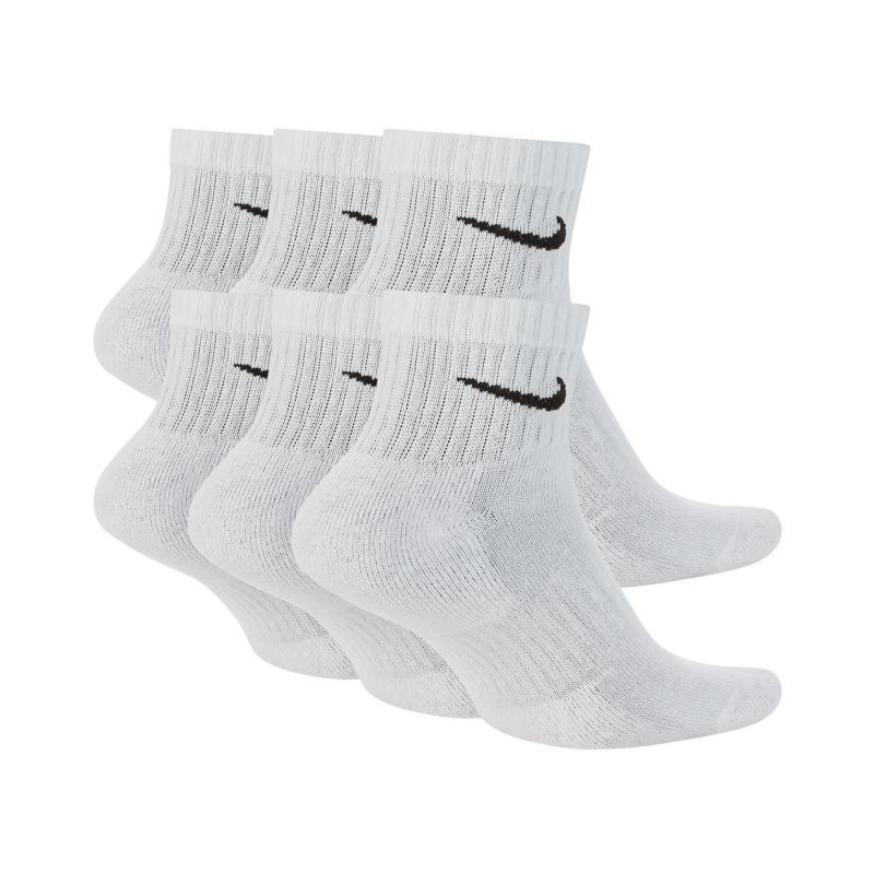 Kotníkové ponožky Nike Everyday Cushion 6Pak SX7669-100 L ( 42 - 46 )
