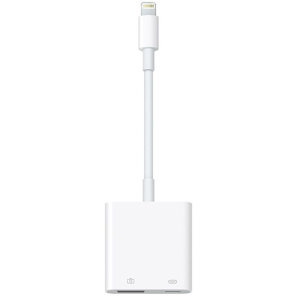 Apple Lightning -> USB-A/USB-C redukce pro kamery bílá