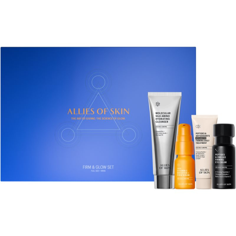 Allies of Skin Firm & Glow Routine dárková sada pro rozjasnění a vyhlazení pleti