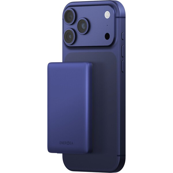 ENERGEA AluPac Mini 5K, MagSafe hliníková powerbanka, 5000mAh, indigově modrá