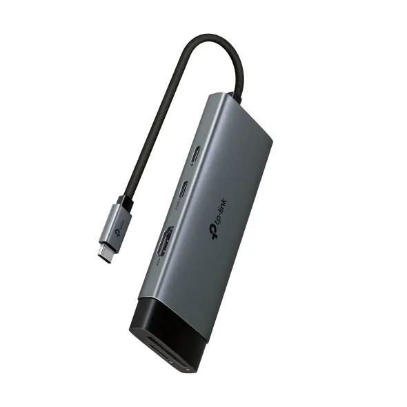 TP-Link UH7020C 7v1 USB-C Hub šedý Šedá