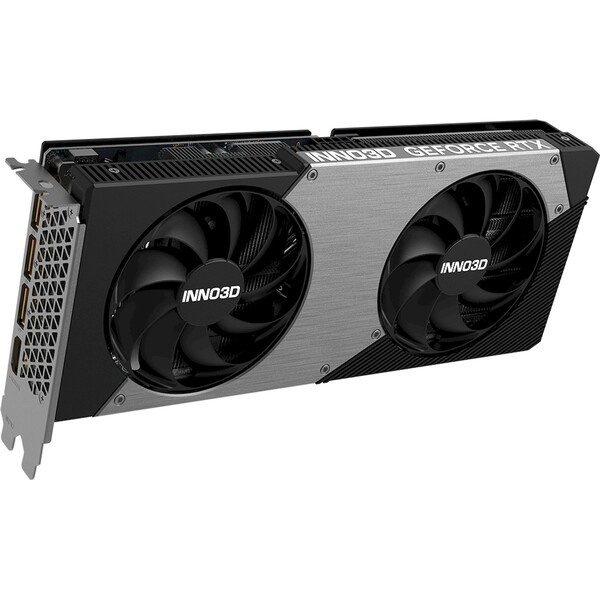 INNO3D NVIDIA GeForce RTX 5060 Ti Twin X2 (N506T2-16D7-191073N) Černá/stříbrná