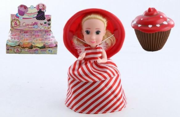 Teddies Panenka Cupcake plast 15cm vonící 