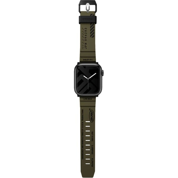 SKINARMA Shokku řemínek Apple Watch 46/45/44/42 mm olivově zelený