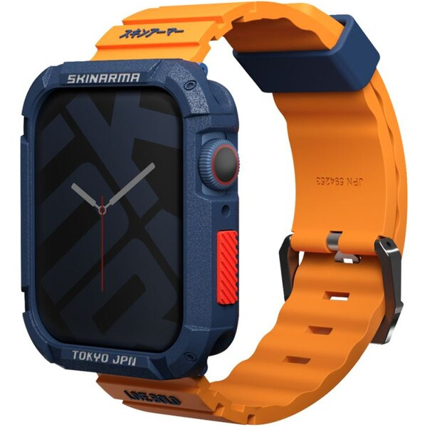 SKINARMA Shokku řemínek Apple Watch 42/44/45mm oranžový