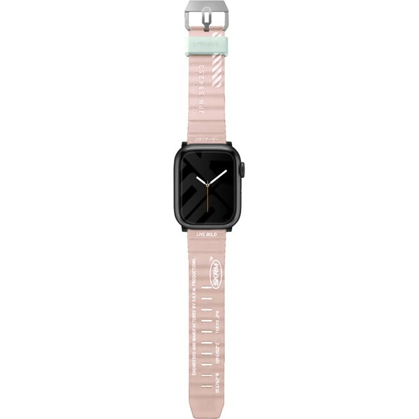 SKINARMA Shokku řemínek Apple Watch 46/45/44/42 mm světle růžový