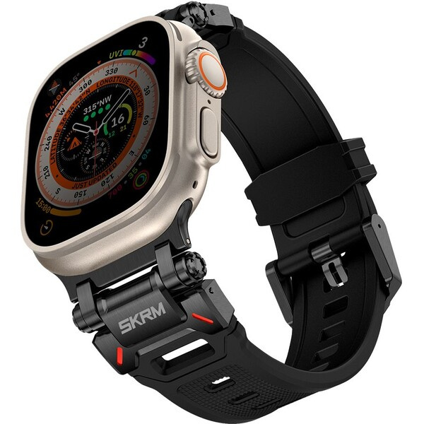 SKINARMA Titon řemínek pro Apple Watch 49/45/44 mm černý