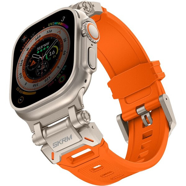 SKINARMA Titon řemínek pro Apple Watch 49/45/44 mm oranžový