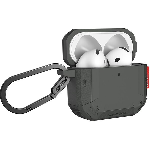 SKINARMA Mecha CE pouzdro pro AirPods 4 olivově zelené