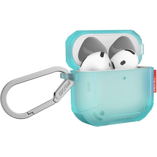 SKINARMA Mecha CE pouzdro pro AirPods 4 tyrkysové