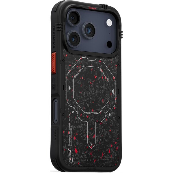 SKINARMA Vektor Mag-Charge MagSafe kryt iPhone 17 Pro Black/Red