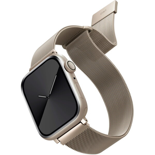UNIQ Dante ocelový řemínek Apple Watch 42/41/40/38mm hvězdně bílý