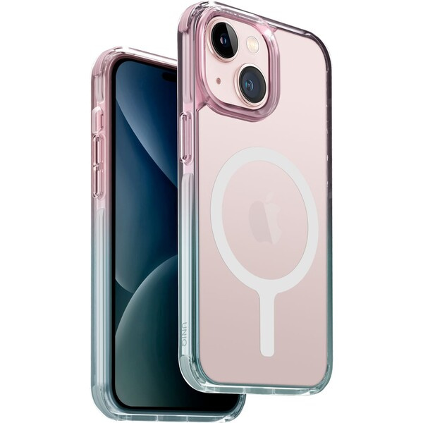 UNIQ Combat Duo MagClick kryt iPhone 15 Pastel (modrý/růžový)