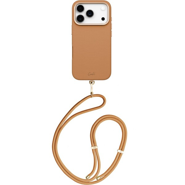 UNIQ Coehl Mirelle MagSafe kryt s poutkem iPhone 17 Pro Pecan Brown