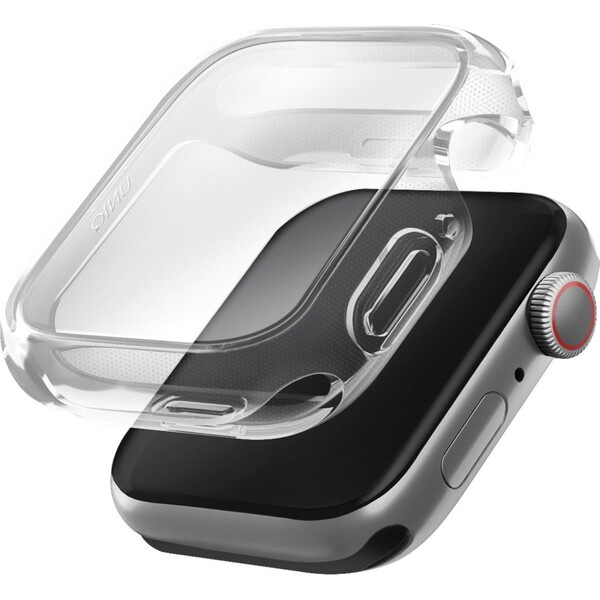 UNIQ Garde Hybrid TPU+PC pouzdro Apple Watch (44mm) čiré