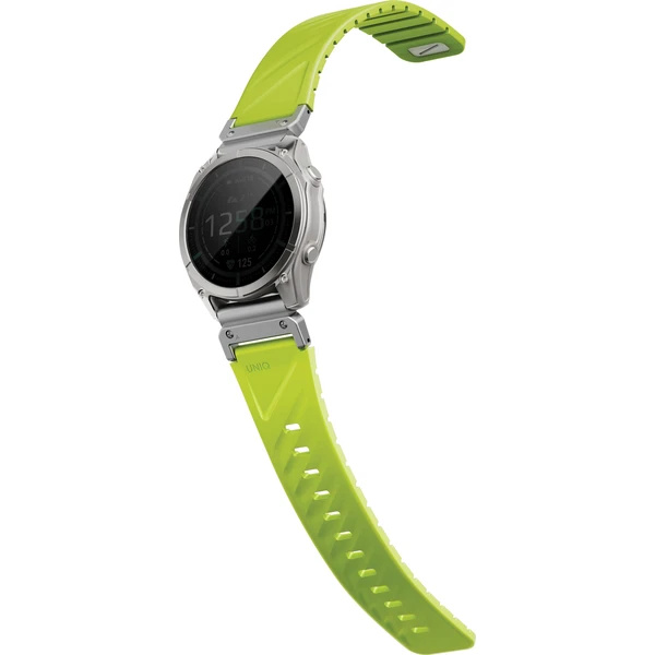 UNIQ Fluo Magnetický řemínek pro Garmin (Quick Release/QuickFit 26 mm) Dark Lime