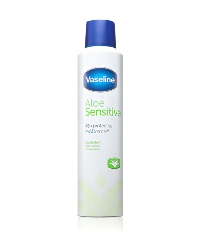 Vaseline Aloe Sensitive Antiperspirant antiperspirant ve spreji 250 ml