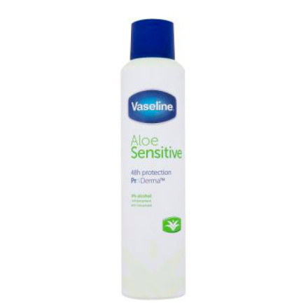 Vaseline Aloe Sensitive Antiperspirant antiperspirant ve spreji 250 ml