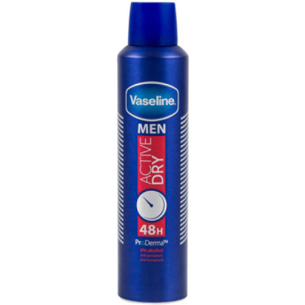 Vaseline Men Active Dry Antiperspirant antiperspirant ve spreji pro muže 250 ml