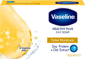 Vaseline Total Moisture Bar Soap tuhé mýdlo 75 g