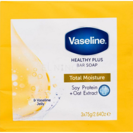 Vaseline Total Moisture Bar Soap sada tuhých mýdel 3x75 g