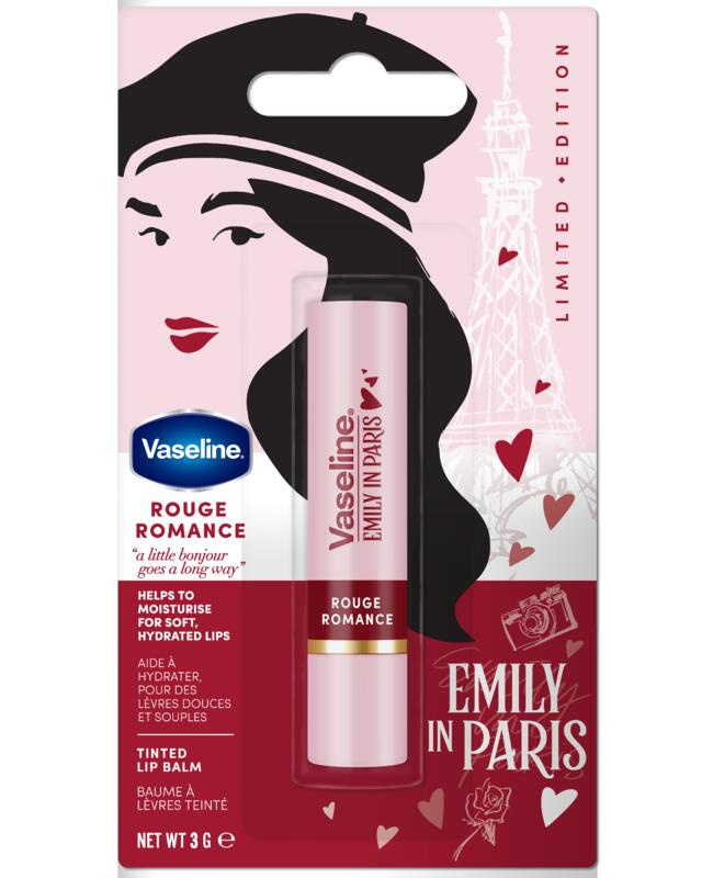 Vaseline Emily In Paris tónovací balzám na rty odstín Rouge Romance 3 g