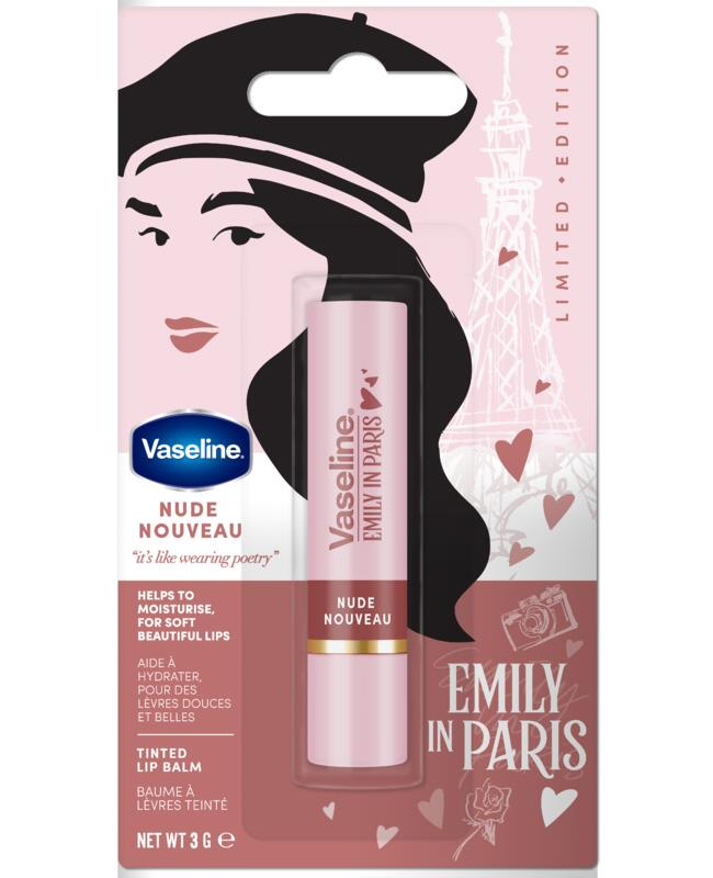 Vaseline Emily In Paris tónovací balzám na rty odstín Nude Nouveau 3 g