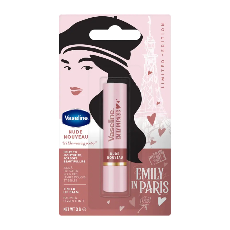 Vaseline Emily In Paris tónovací balzám na rty odstín Nude Nouveau 3 g