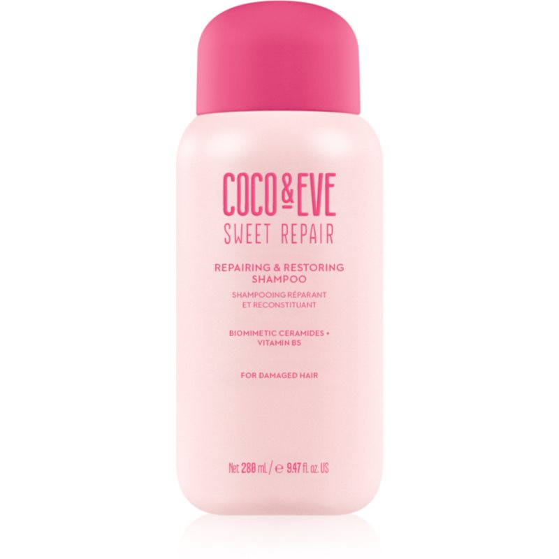 Coco & Eve Sweet Repair Repairing & Restoring Shampoo intenzivně regenerační šampon pro poškozené a barvené vlasy 280 ml