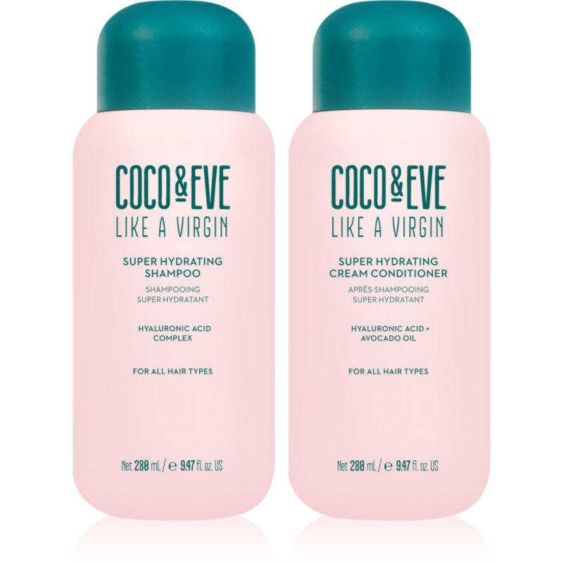 Coco & Eve Like A Virgin Super Hydration Kit sada pro lesk a hebkost vlasů