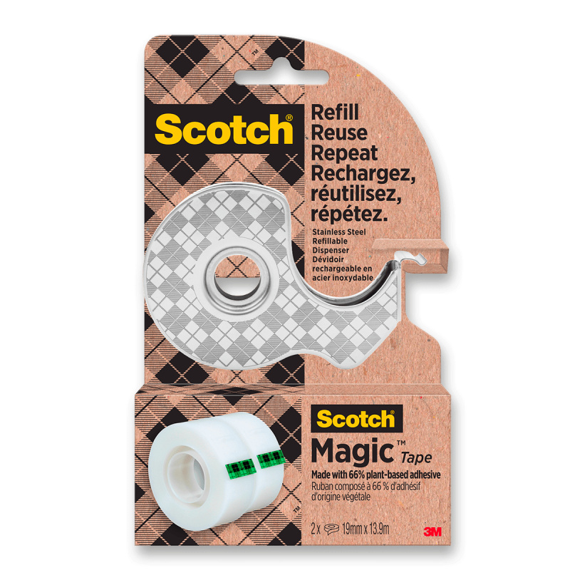 Scotch Magic Greener Tape - nerezový odvíječ pásky + 2 pásky