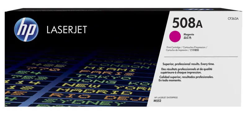 HP - toner č. 508A, CF363A, megenta (červený) pro laserové tiskárny