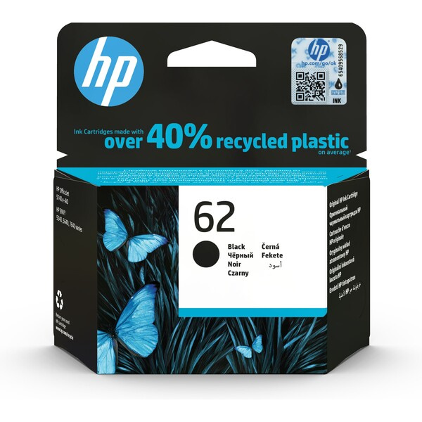 HP C2P04AE č. 62 Černá
