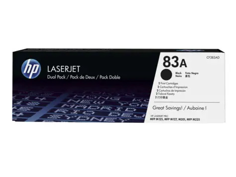 Toner HP CF283AD, černý, dvojbalení