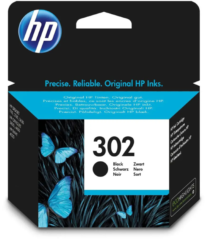 HP F6U66AE č. 302 Černá