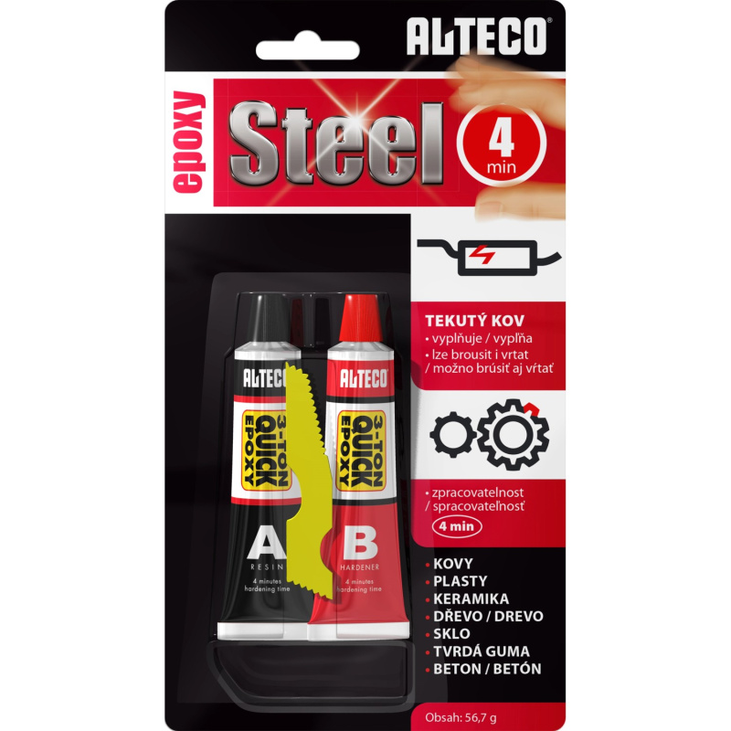 ALTECO Epoxidové lepidlo Epoxy Steel 4 min, 56,7 g